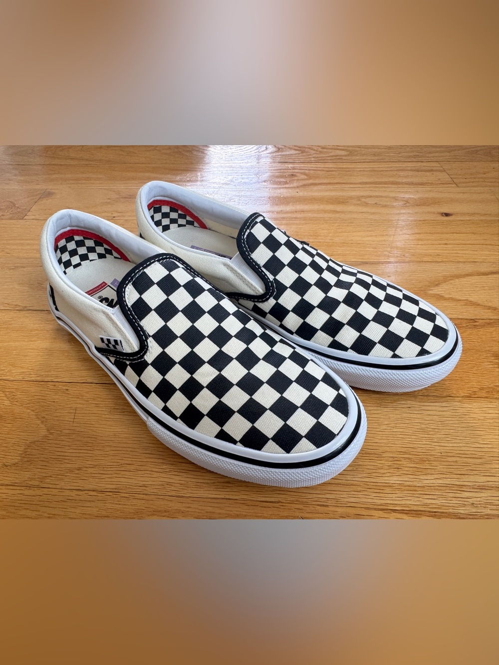 Vans Skater Checkerboard Slip-On Sneakers - Men’s 7.5 Women’s 9 - Picture 3 of 6